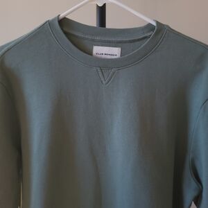 Club Monaco Men's Sweatshirt In Emerald Green (M)